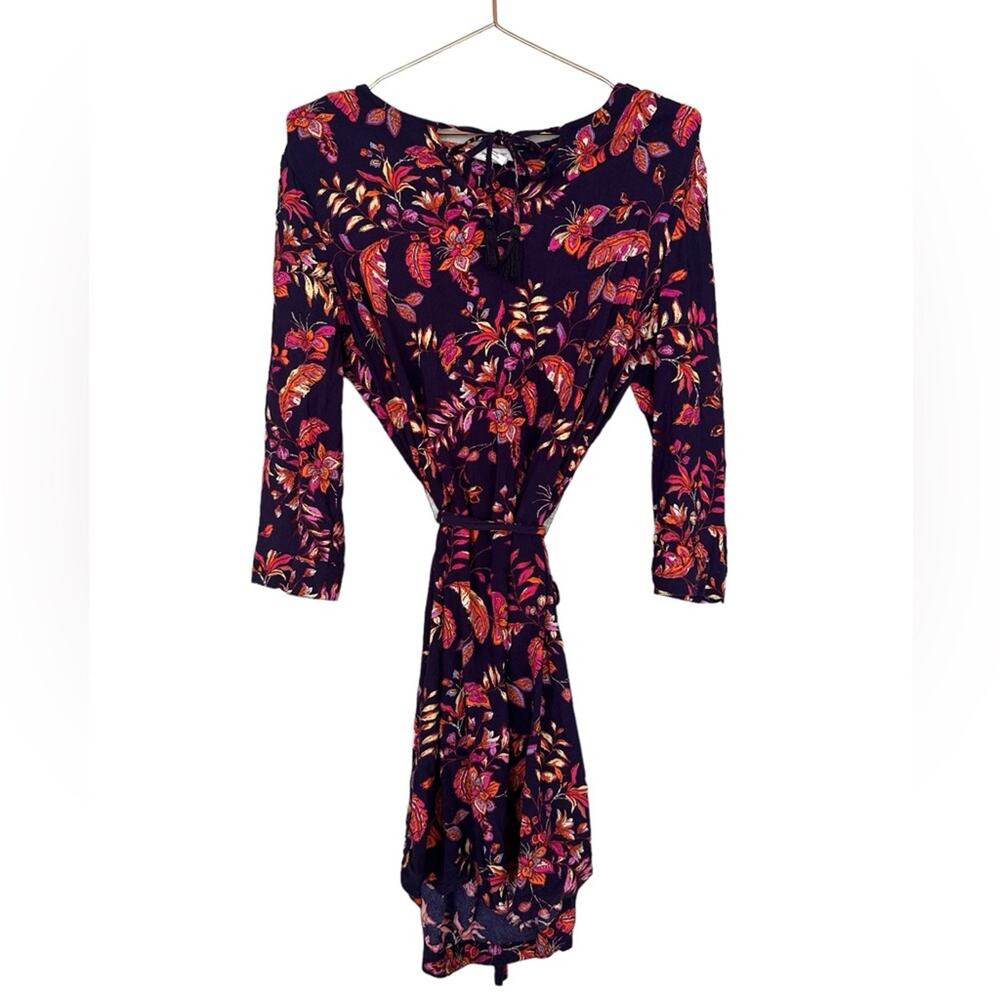 beach lunch lounge Womens dress Size Medium Multicolor bright Floral